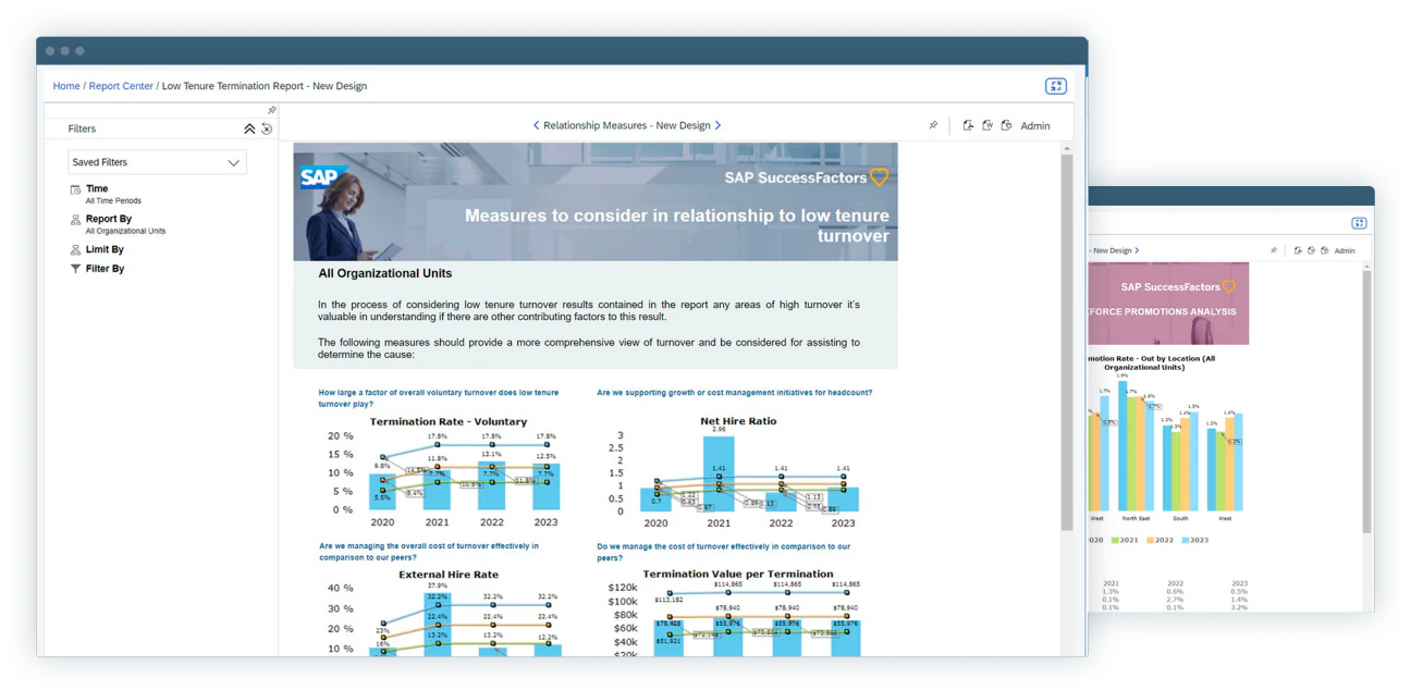 screenshot of SAP SuccessFactors HCM